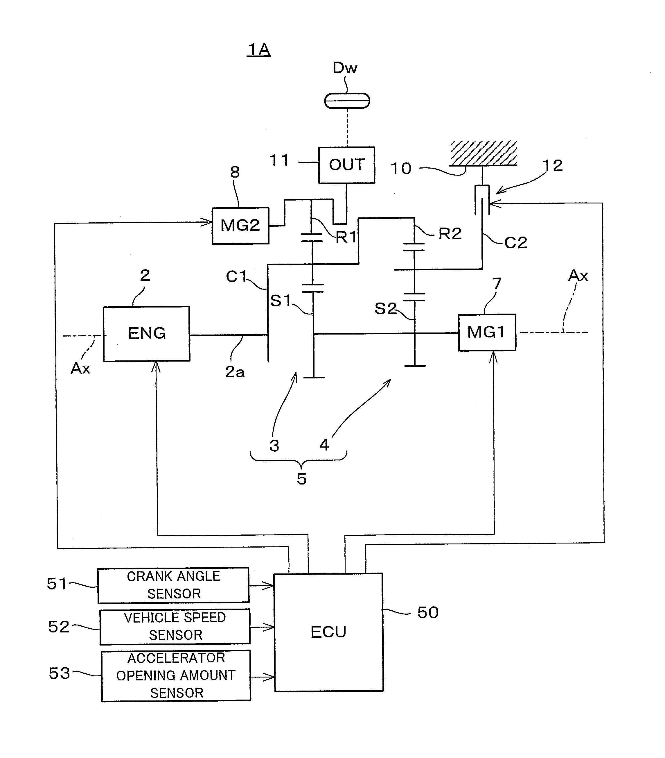 Hybrid drive device