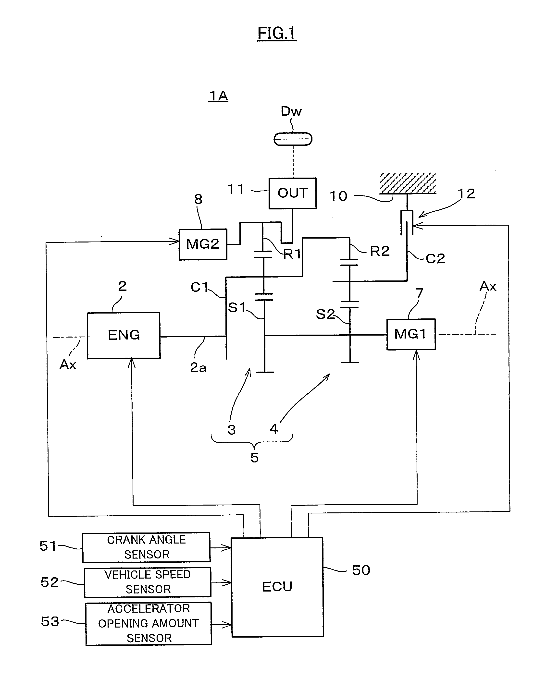 Hybrid drive device