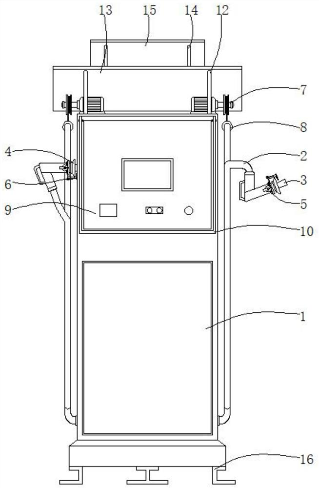 Closable high-safety charging device for new energy automobile