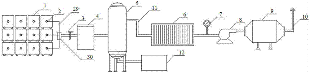 Heat strengthening vapor extraction contaminated soil remediation device and method thereof