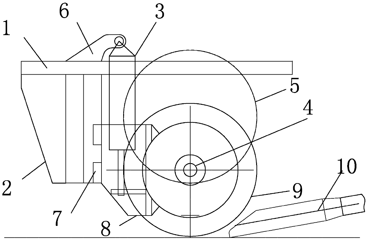 Flexible steel rail grinding device and steel rail grinding wagon