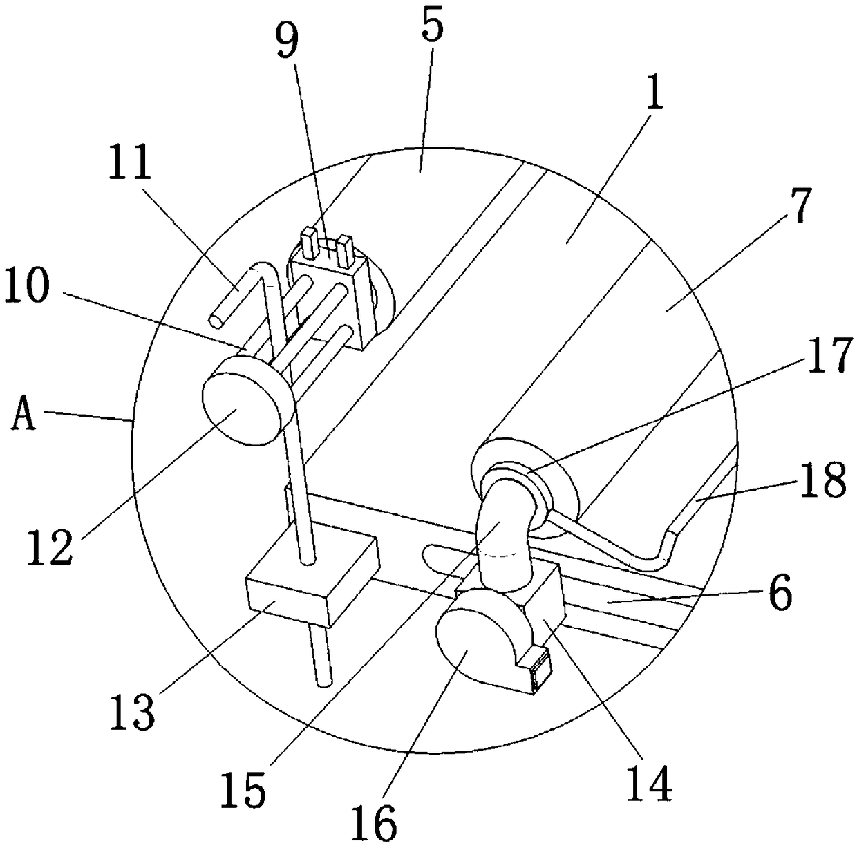 Rapid positioning device for garment tailoring