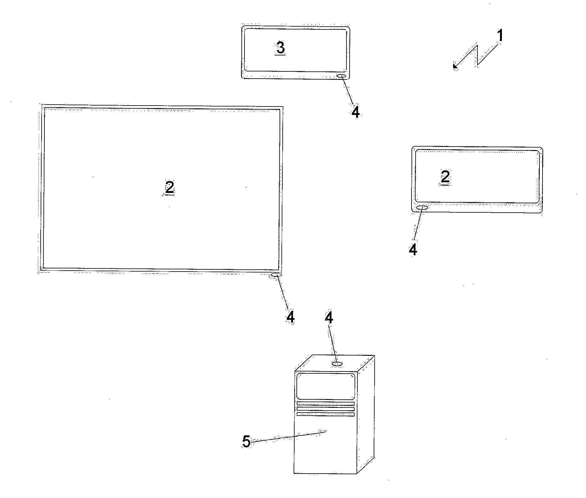 Network of devices for performing optical/optometric/opthalmological tests, and method for controlling said network of devices