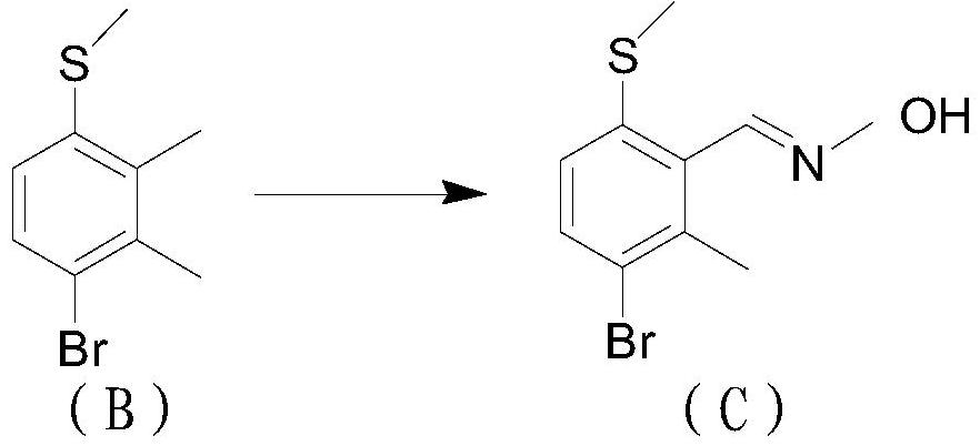 Preparation method of 3-[3-bromo-2-methyl-6-(methylsulfonyl) phenyl]-4, 5-dihydroisoxazole