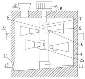 Mixing device for tea oil processing