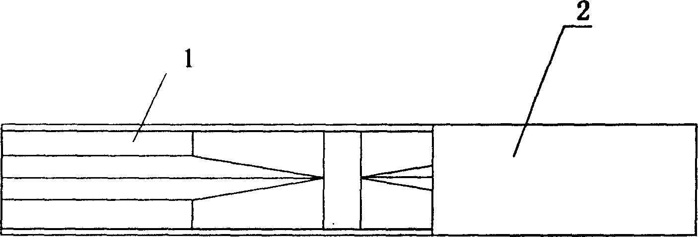 Double-bevel correspondent grafting tool and application thereof