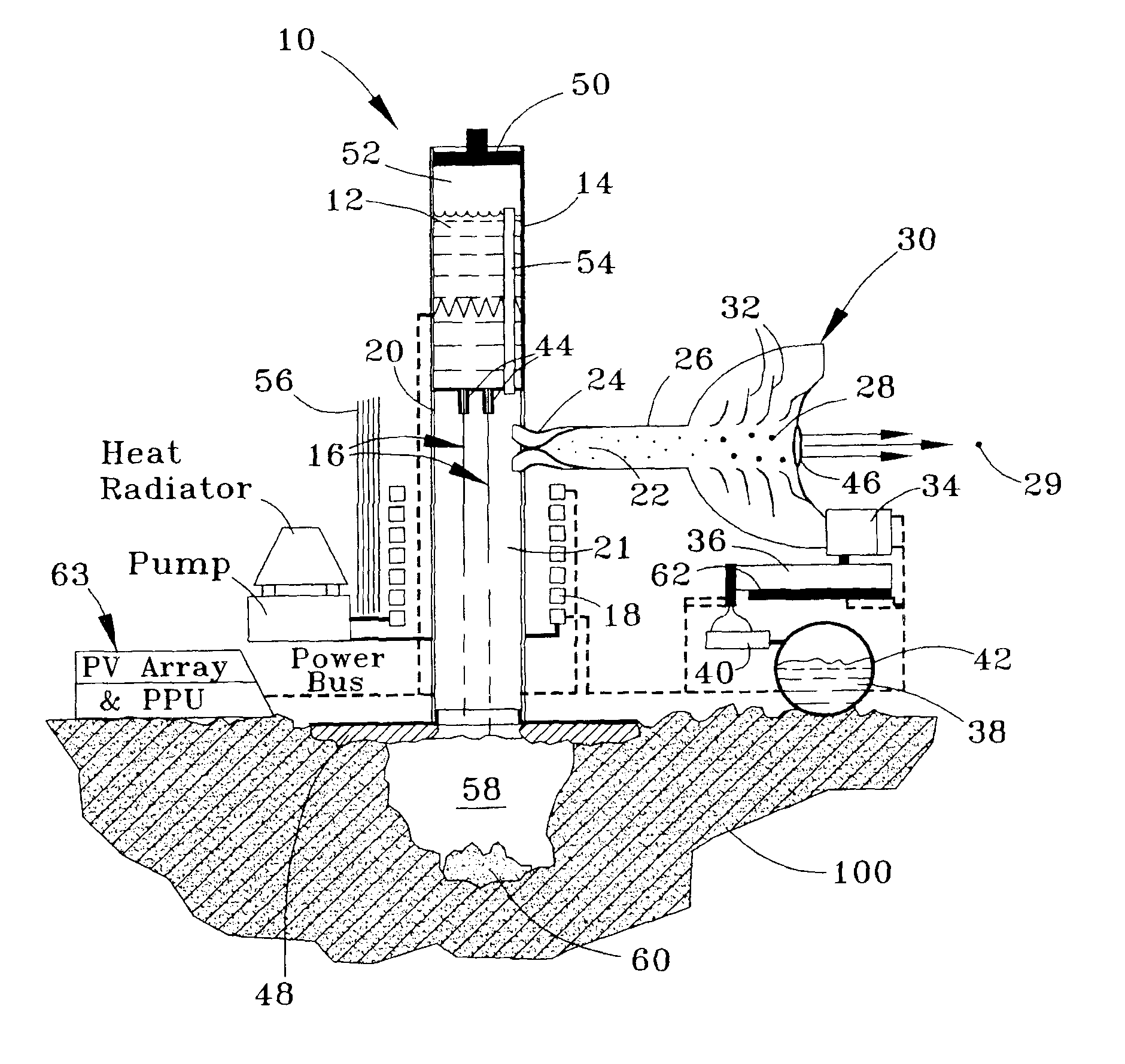 Oxygen extraction apparatus and process