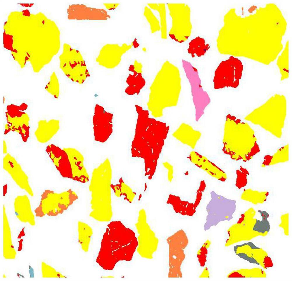 Method for preparing MLA test resin polished section from collophanite powder sample