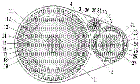 Single-stage-transmission direct-current submarine cable