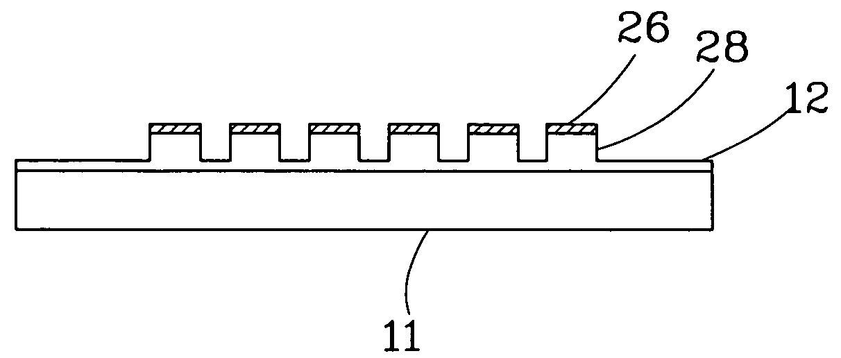 Nanoimprint lithograph for fabricating nanoadhesive