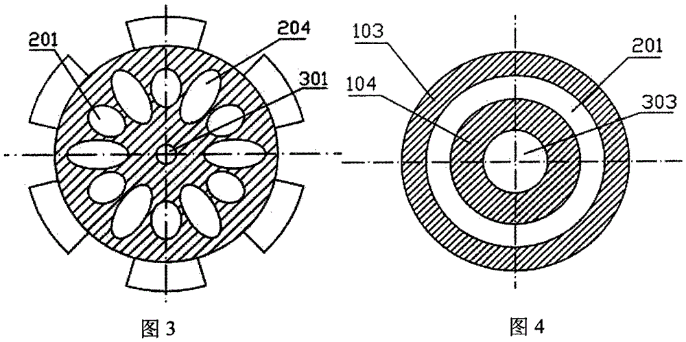 A double-wall drill pipe reverse circulation drilling fixed guide impeller type swirl jet pump drill bit