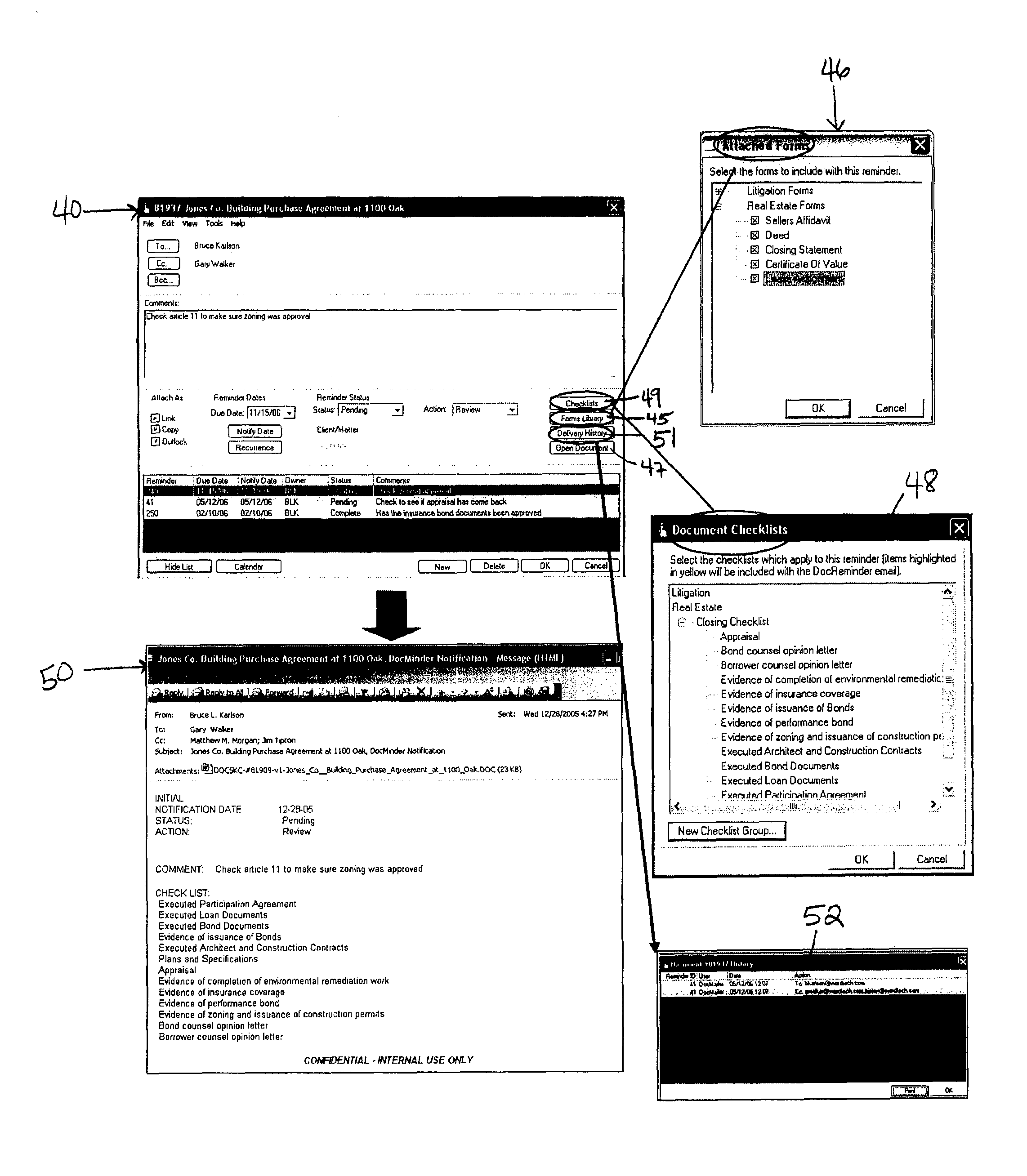 Document reminder system