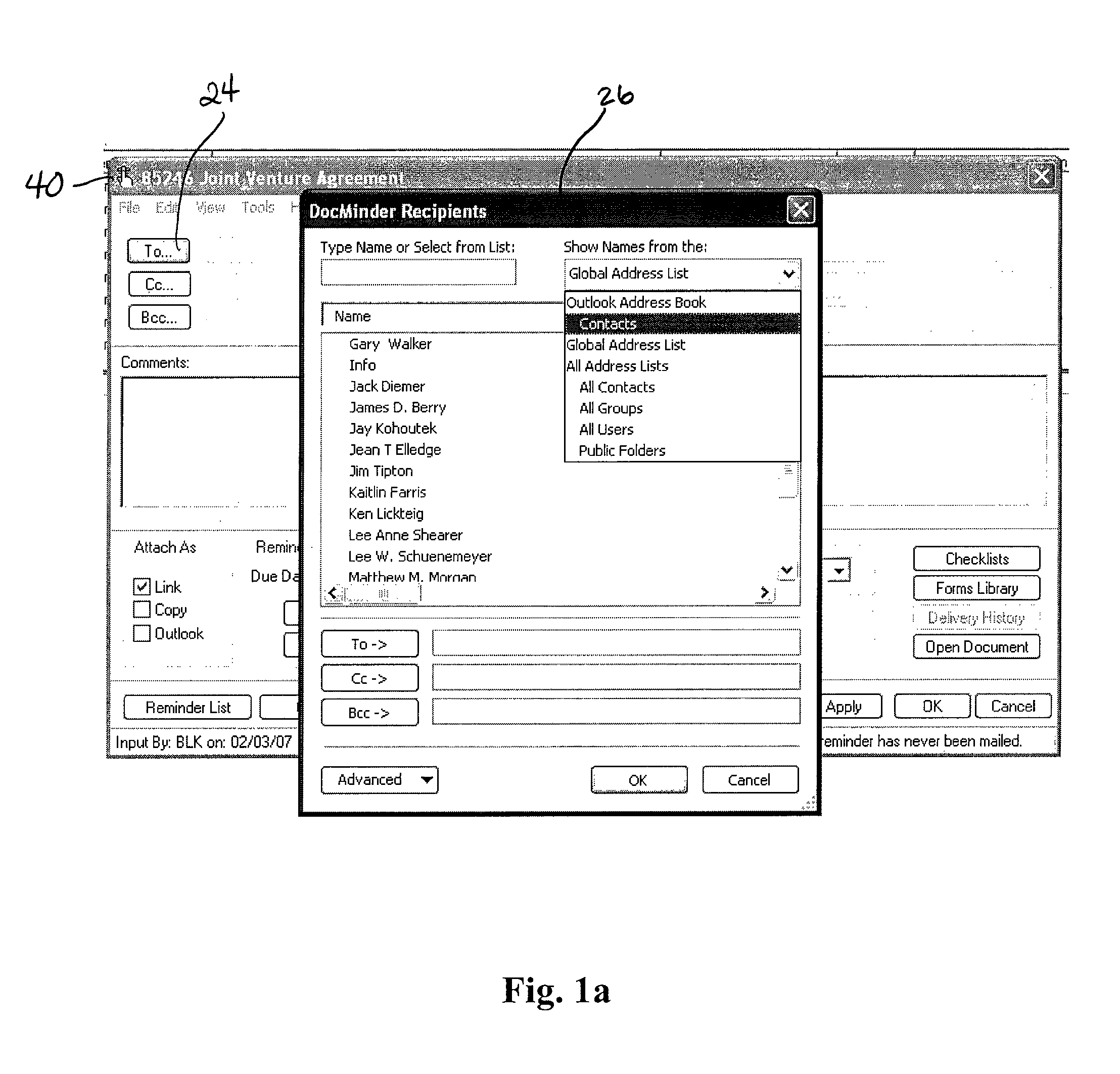 Document reminder system