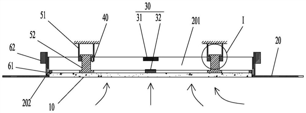 Exhaust fume collecting hood assembly and range hood