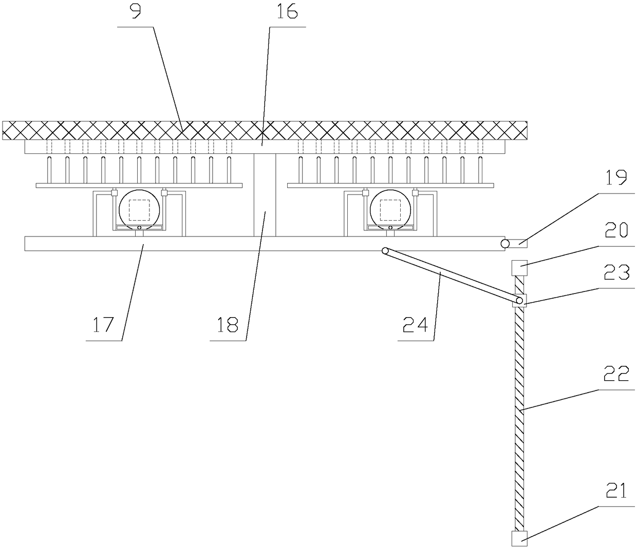 Pretreatment device for preparing glass fibers