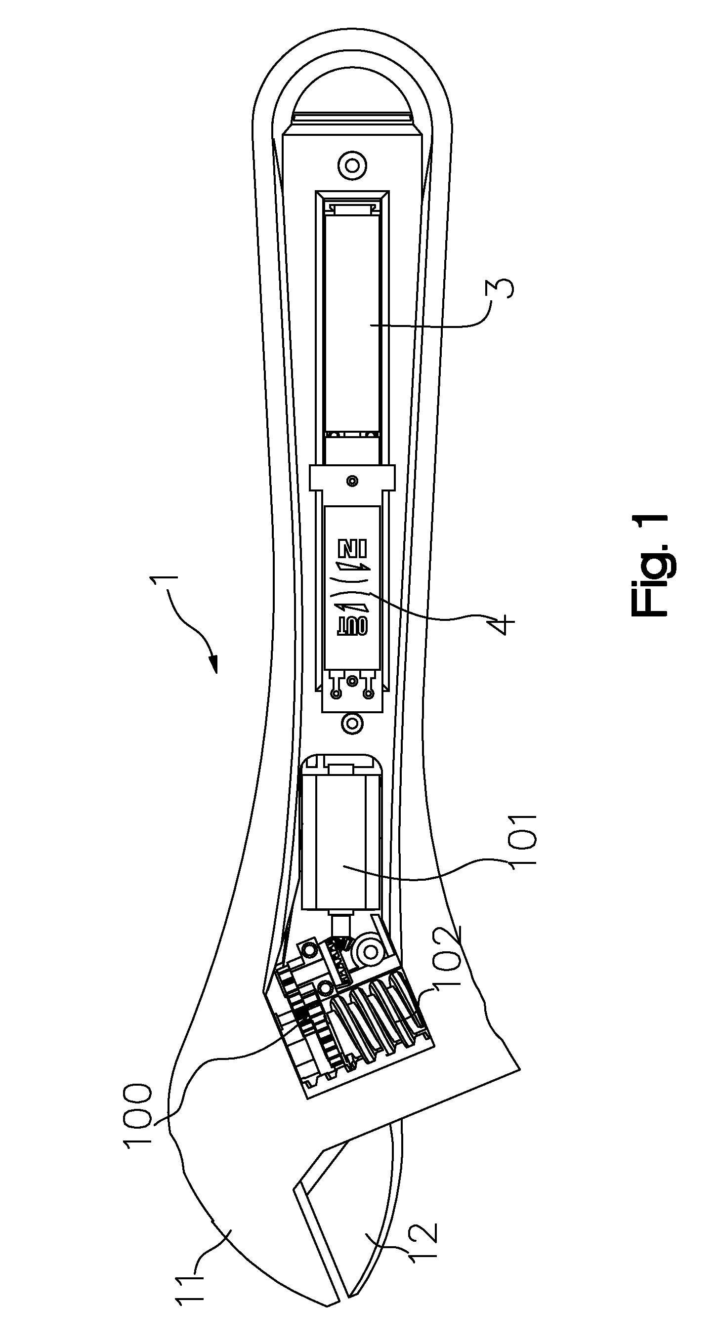 Power adjustable wrench