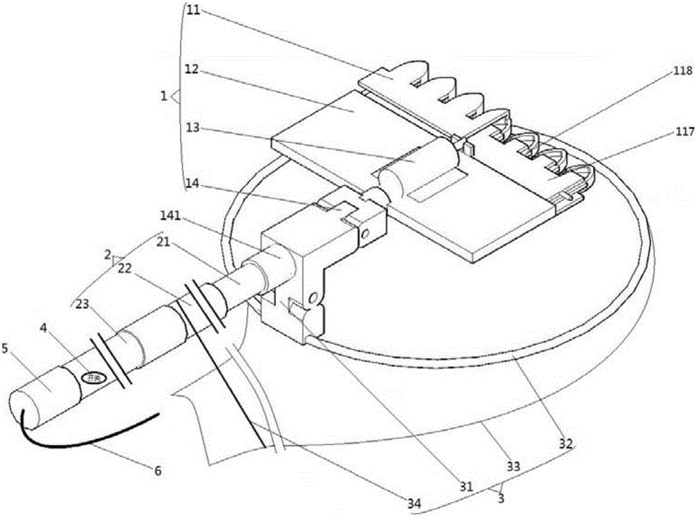 Comb-shaped fruit-and-vegetable picking device