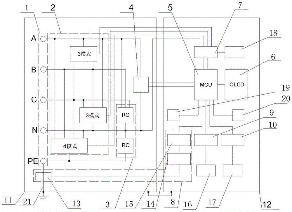 Single chip microcomputer-based lightening protection online detection integrated box and lightening protection detection method therefor