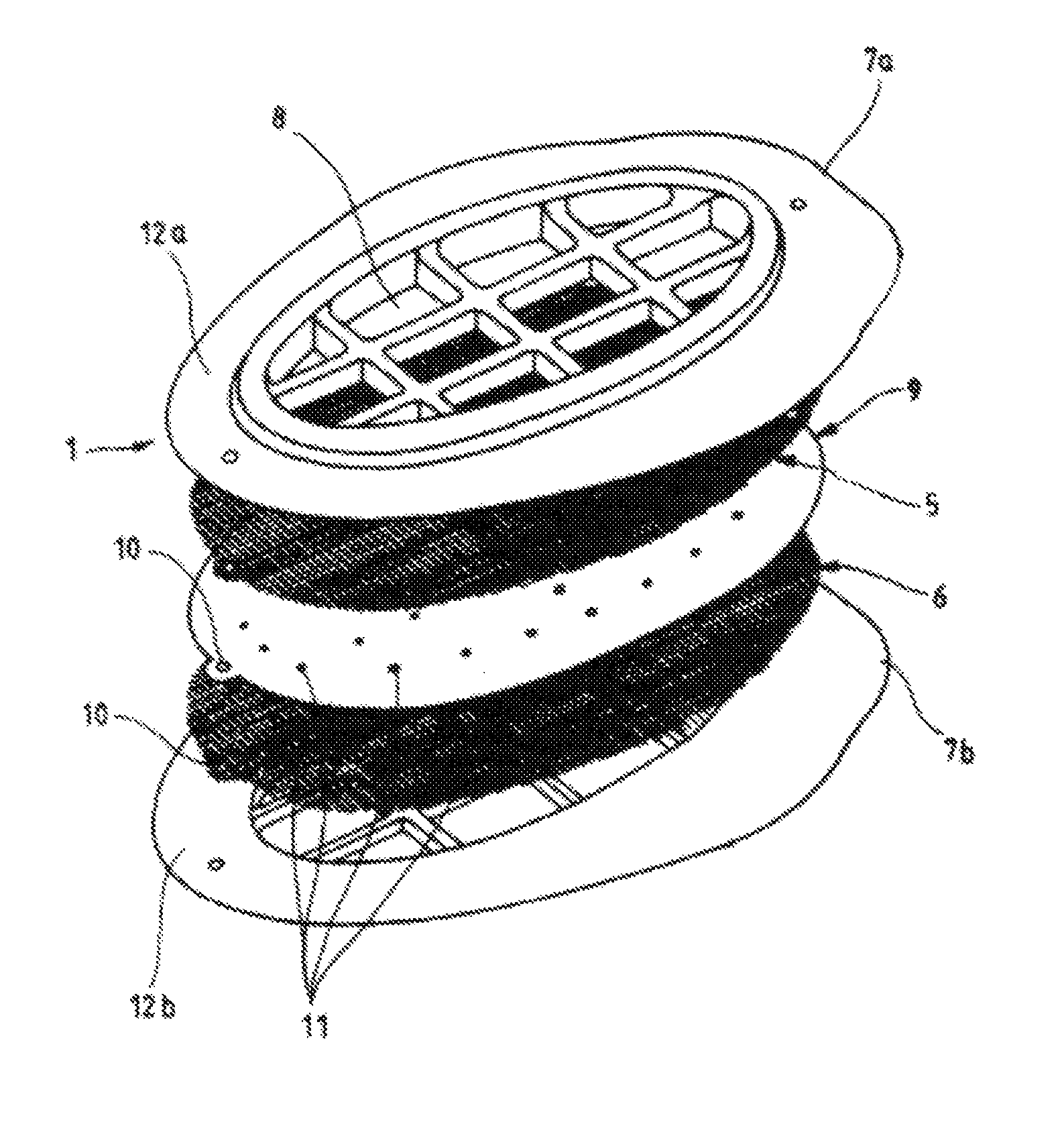 Self-closing ventilation insert and method for producing it