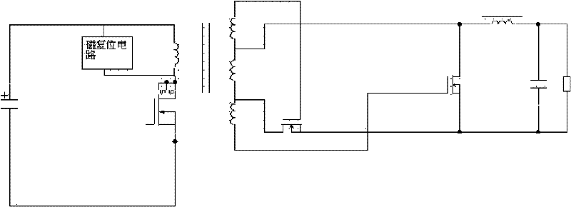 Synchronous rectification self-excitation drive circuit and method for disconnector converter