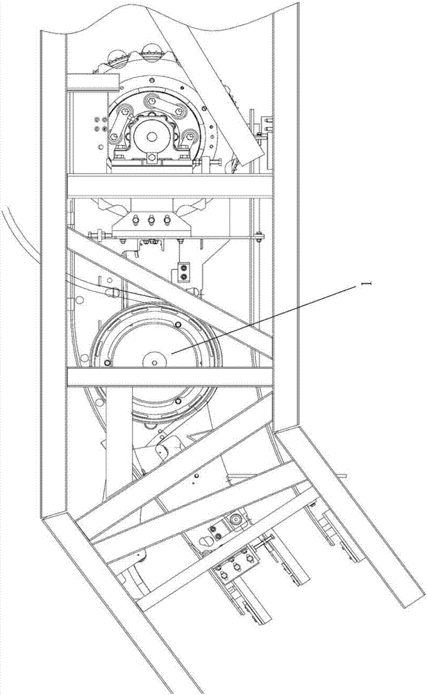 Detecting device for handrail driving wheel