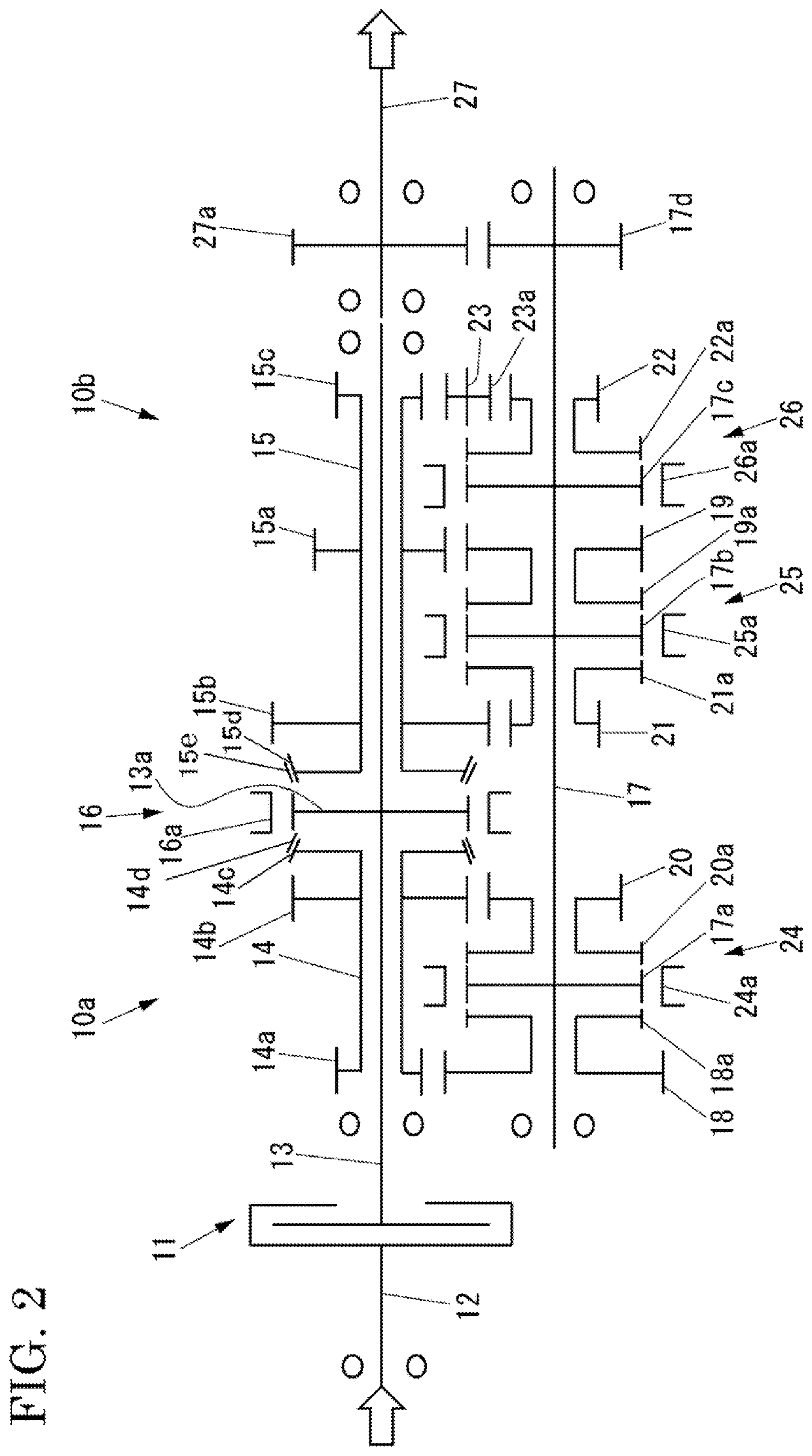 Parallel axis type transmission