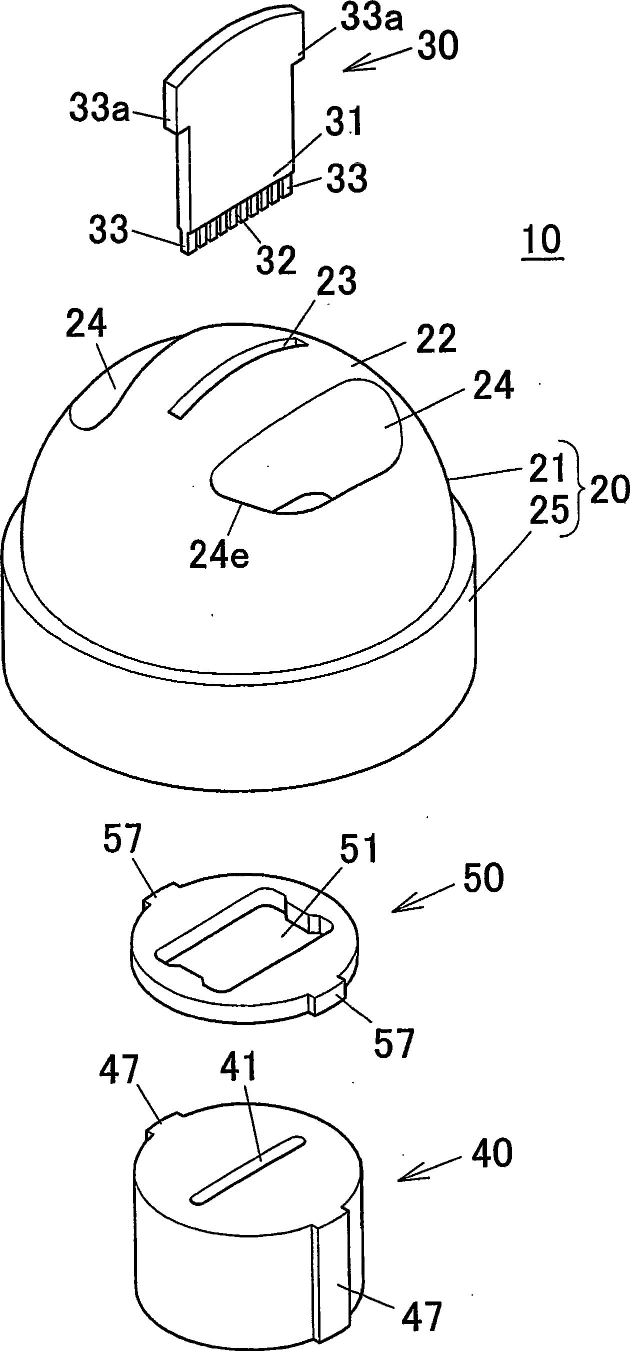 Extrusion die for metallic material