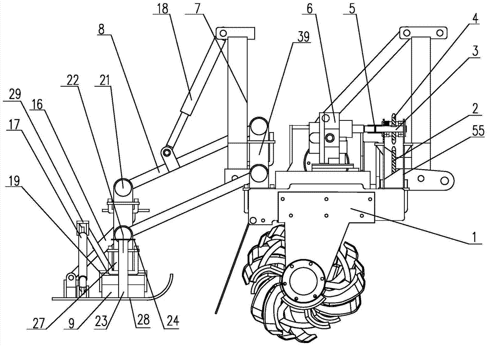 Paddy field rotary tiller leveling system