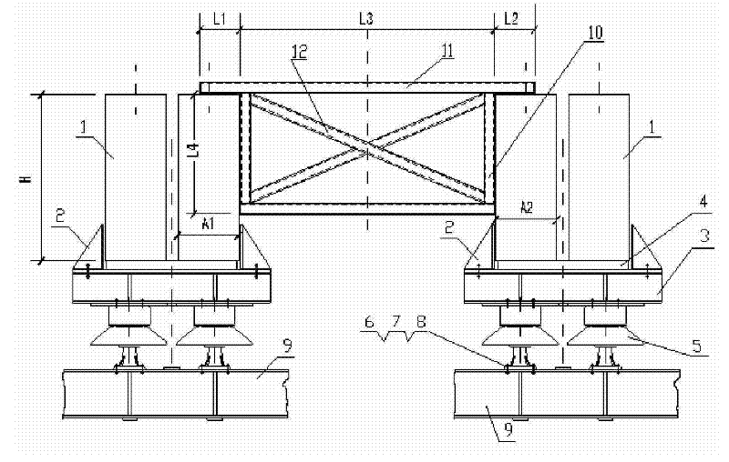 Bus suction-resisting bracket