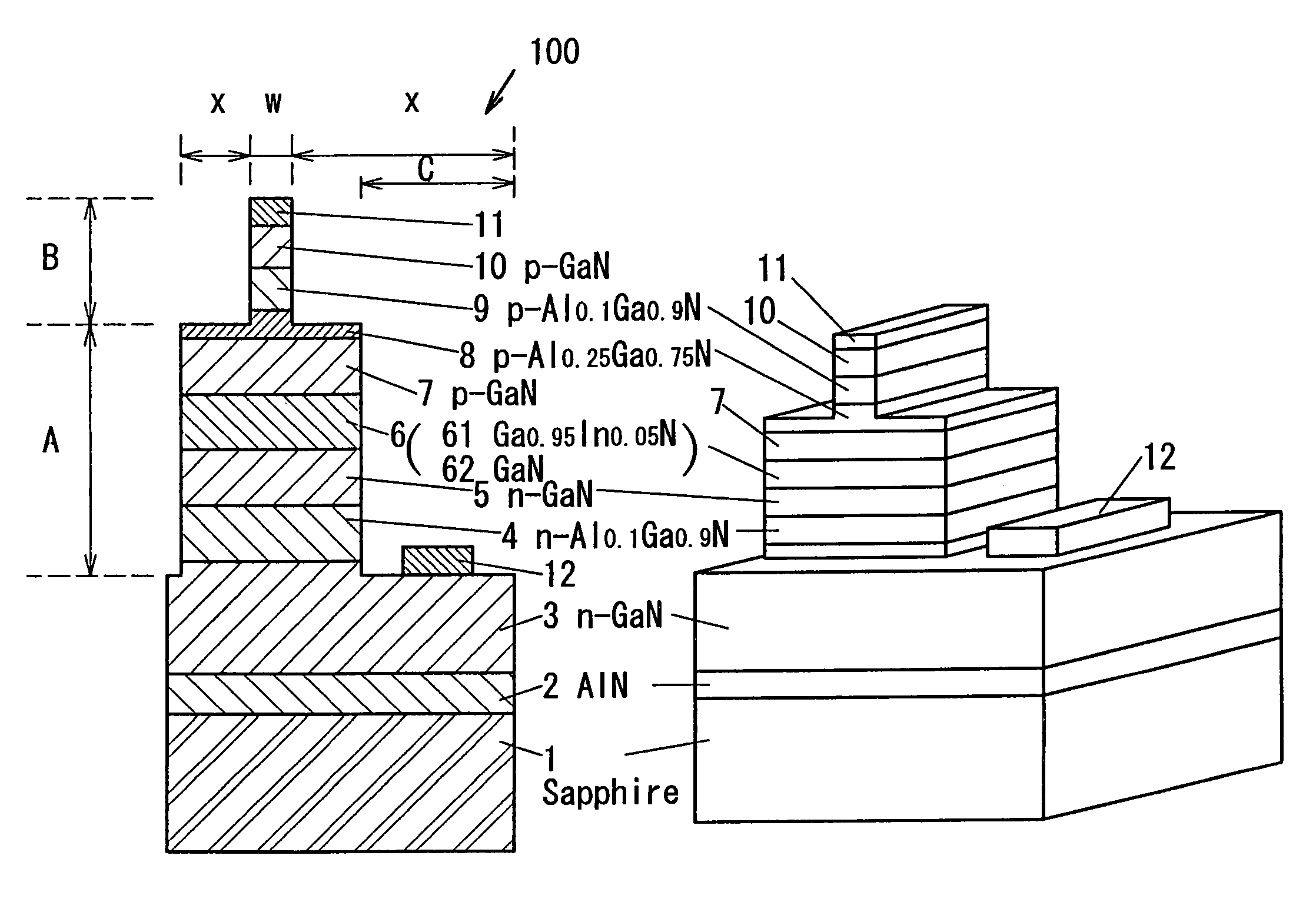 Method for producing a group III nitride compound semiconductor laser