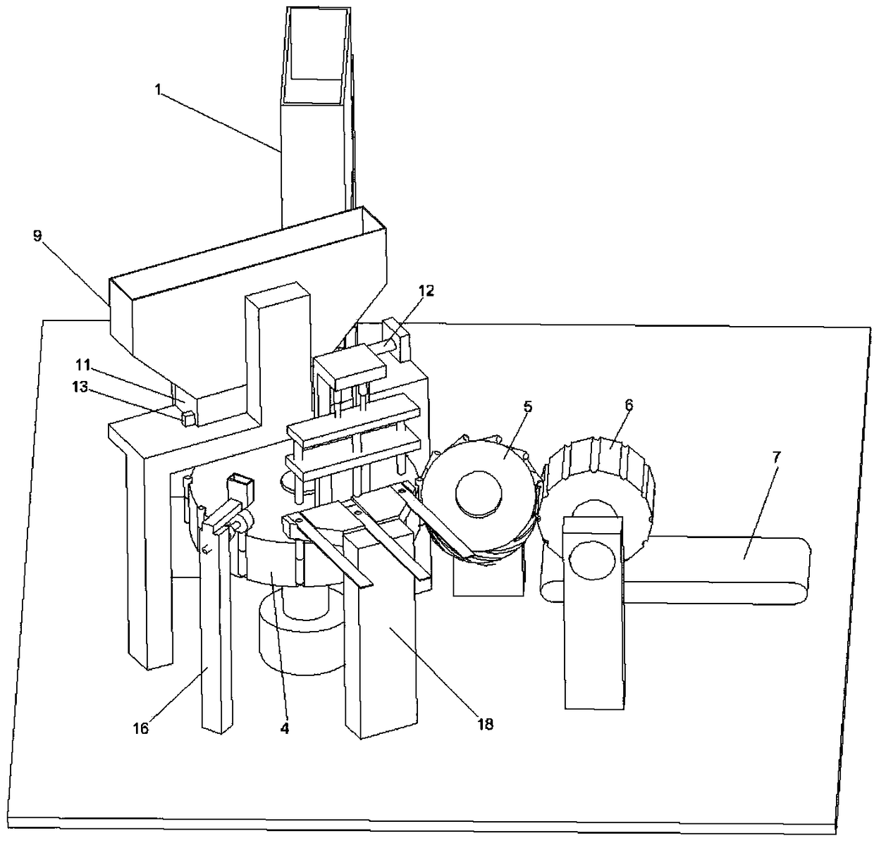 Granular cigarette filling and sealing machine