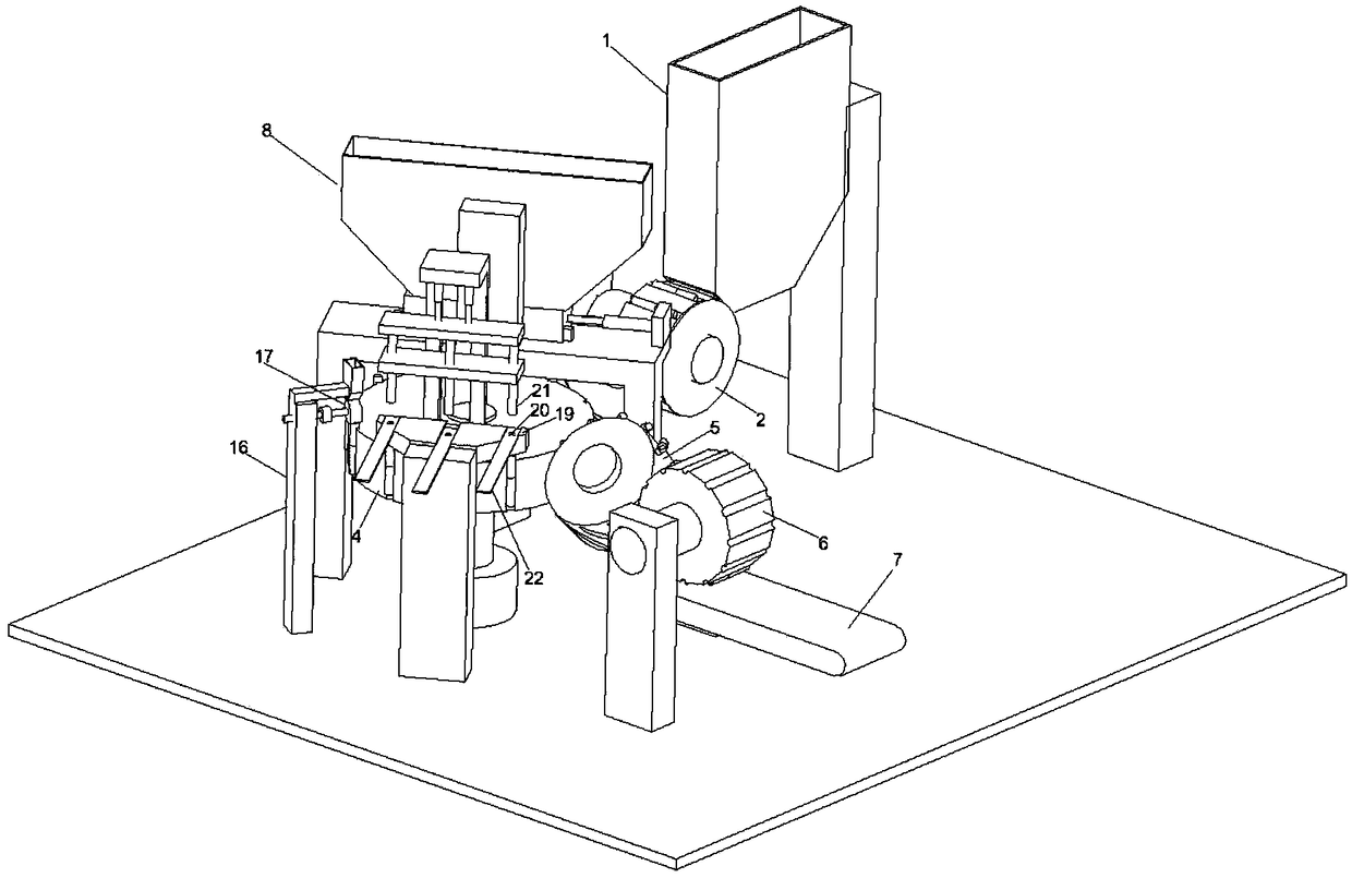 Granular cigarette filling and sealing machine