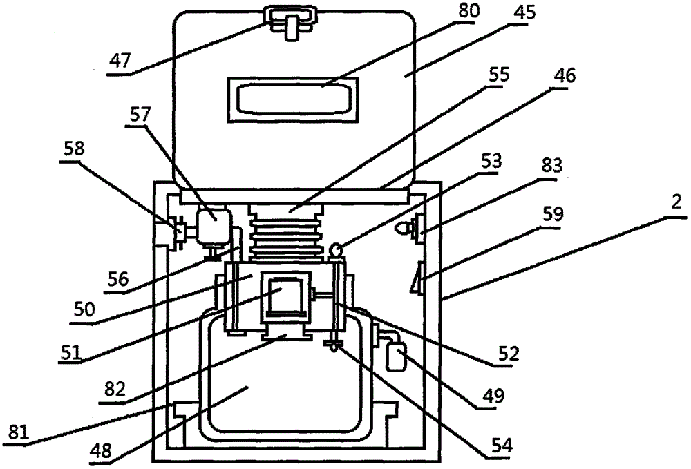 Outward-flowing-preventing type membrane rupturing device for obstetrics and gynecology department