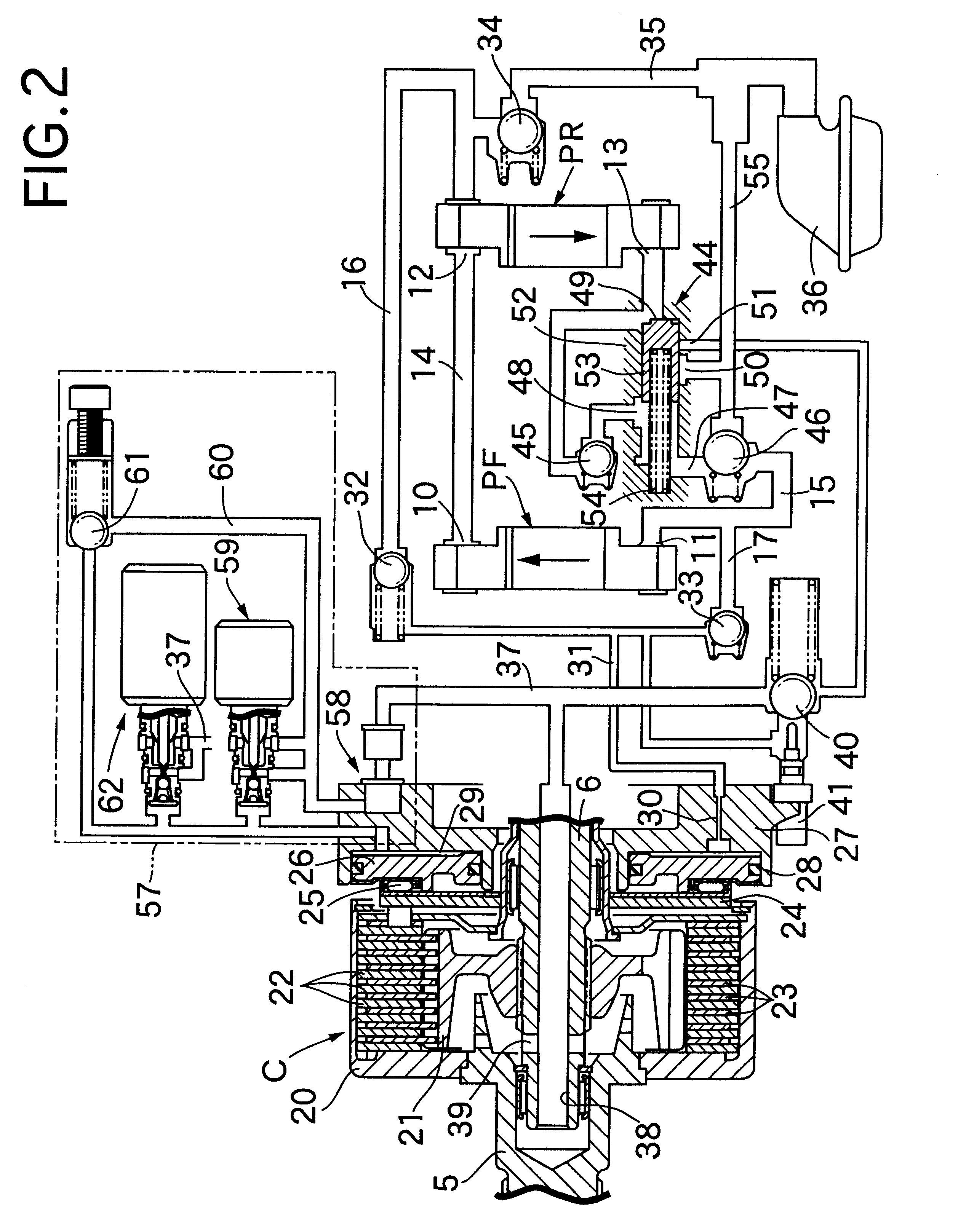 Driving force control device for four-wheel drive vehicle