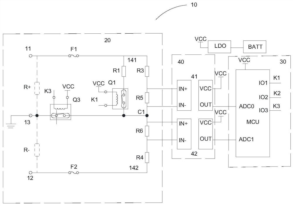 Compressor insulation resistance monitoring circuit and compressor control method