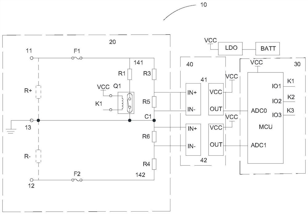 Compressor insulation resistance monitoring circuit and compressor control method