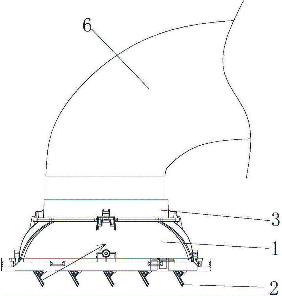 Air outlet component and kitchen air conditioner