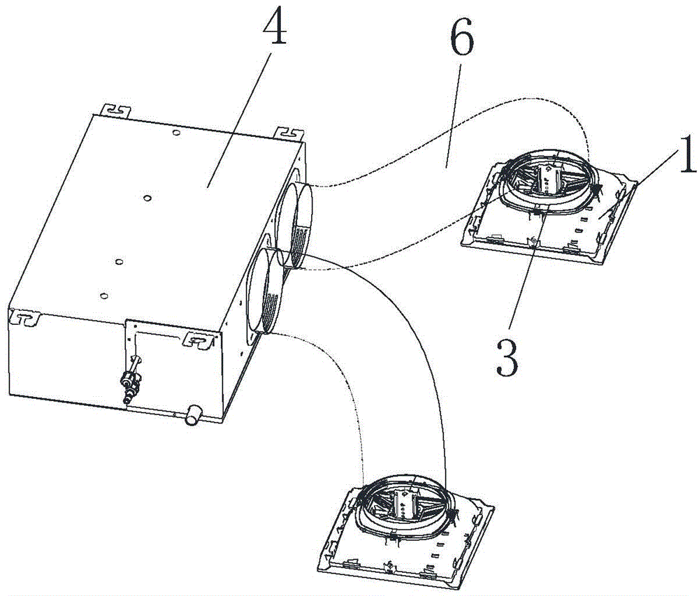 Air outlet component and kitchen air conditioner