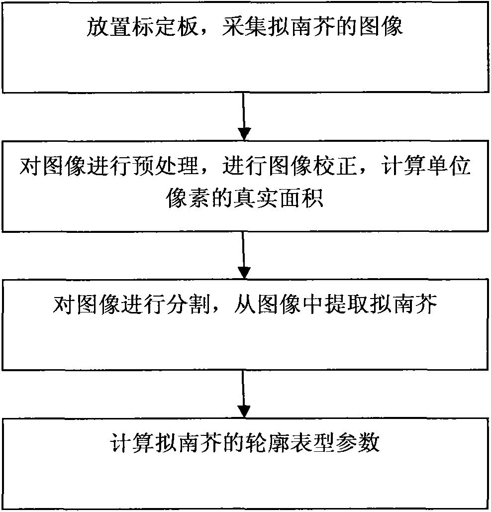 Method for detecting profile phenotype of arabidopsis