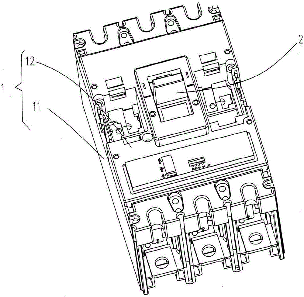 Molded case circuit breaker tripping device