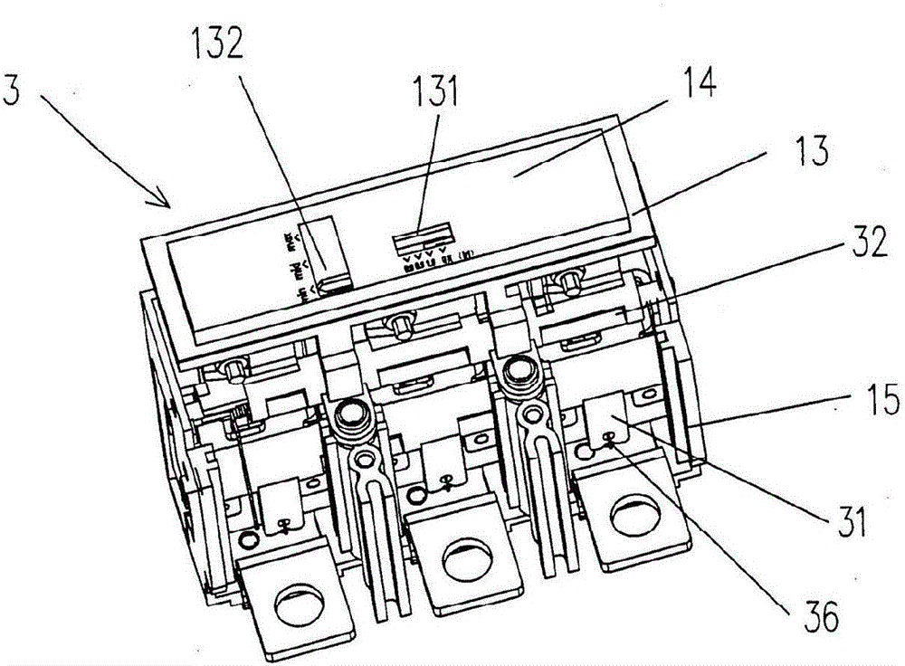 Molded case circuit breaker tripping device