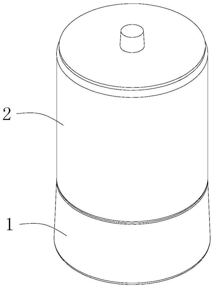 A top-press type household bean sprouts machine