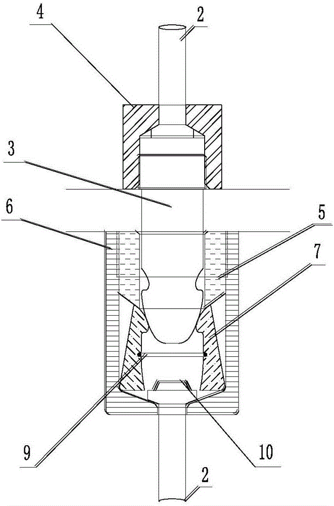 Rebar connector for butt joint of prefabricated concrete members and butt joint method