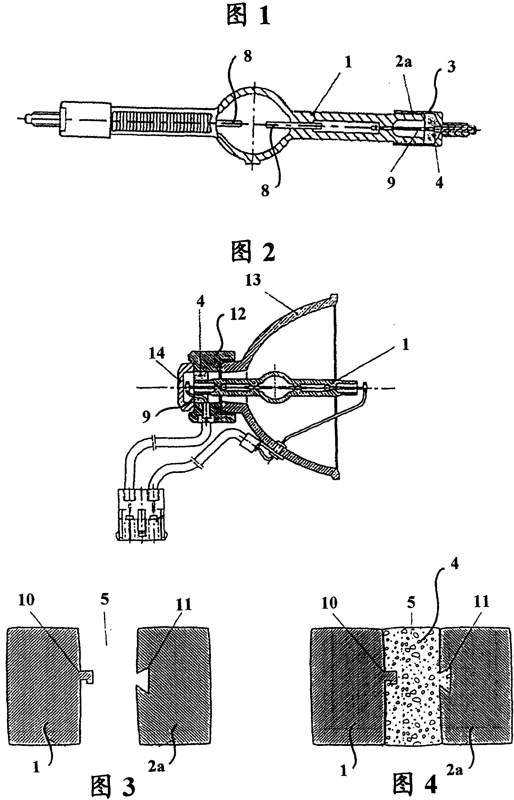 Process for producing a radiation source, and radiation source