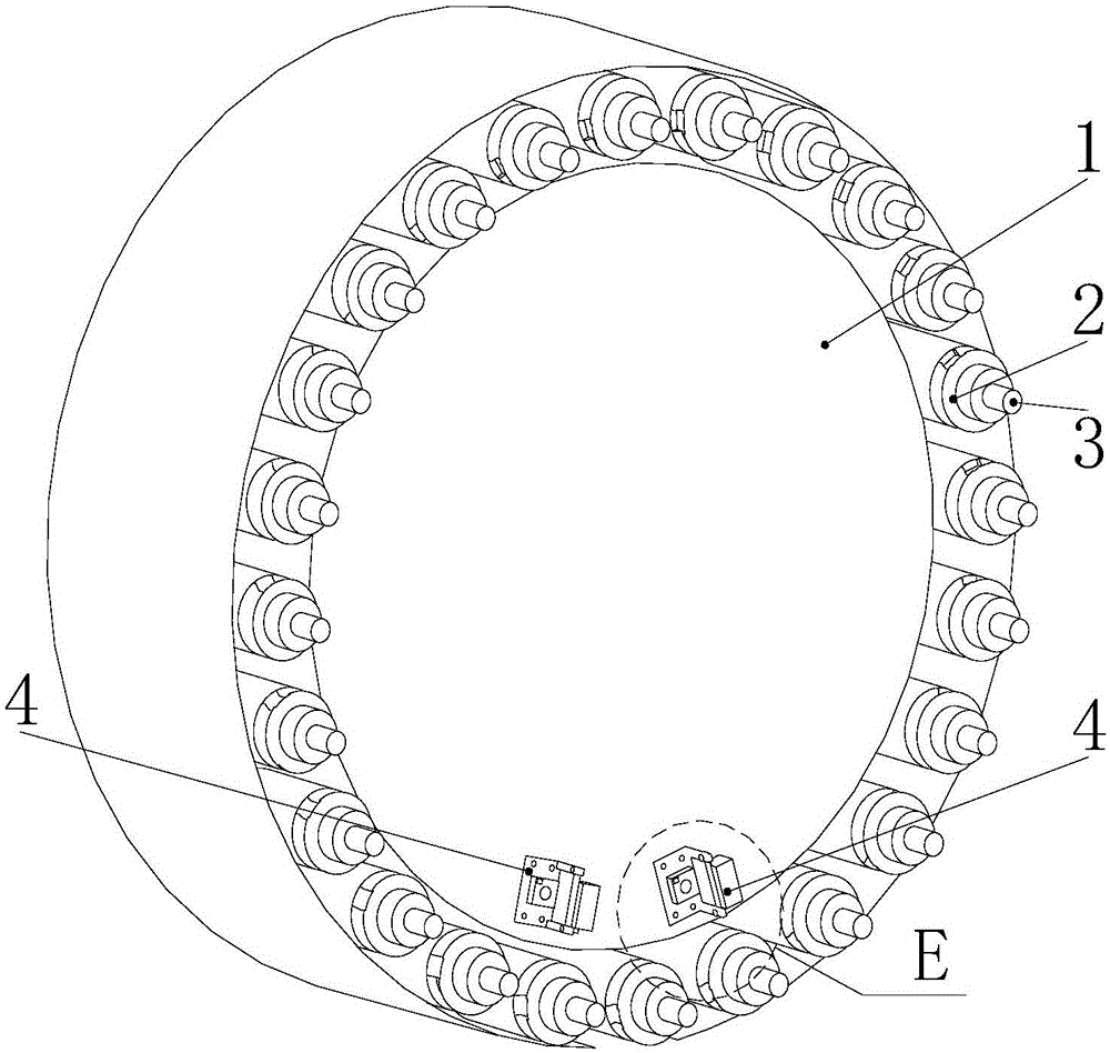 Tool-blocking tool-dropping fault early-warning device for circular disc type manipulator tool magazine