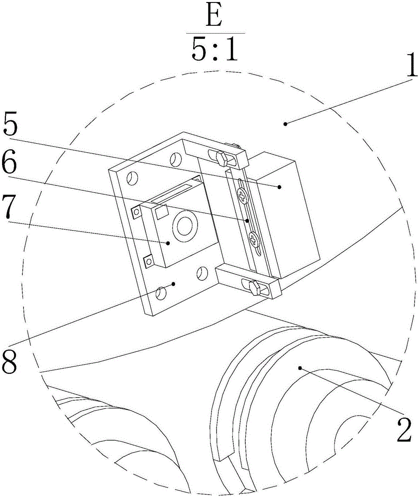 Tool-blocking tool-dropping fault early-warning device for circular disc type manipulator tool magazine