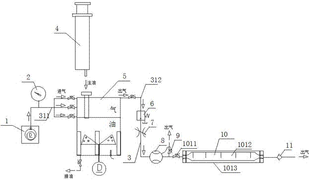 On-site rapid detection device for dissolved acetylene gas content in oil