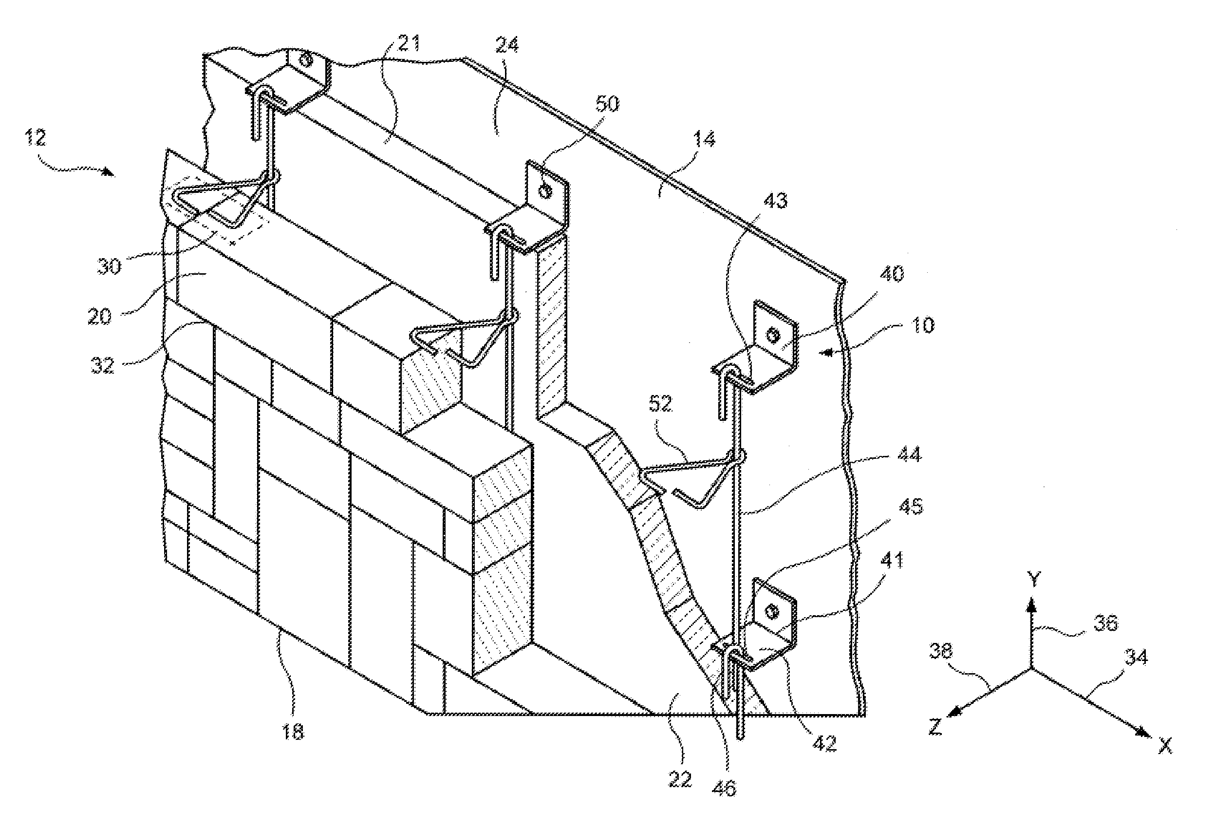 Rubble stone anchoring system