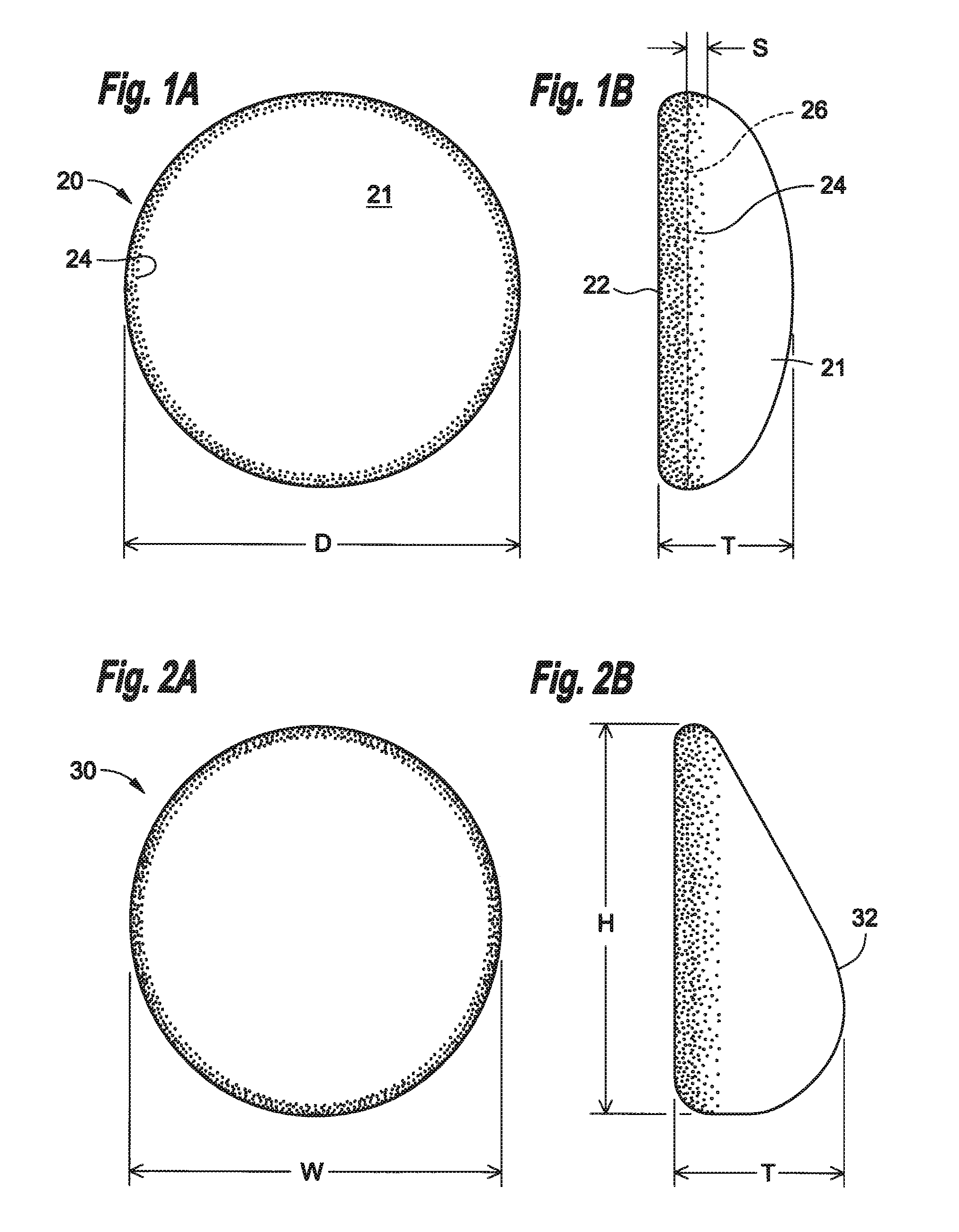 Soft filled prosthesis shell with variable texture