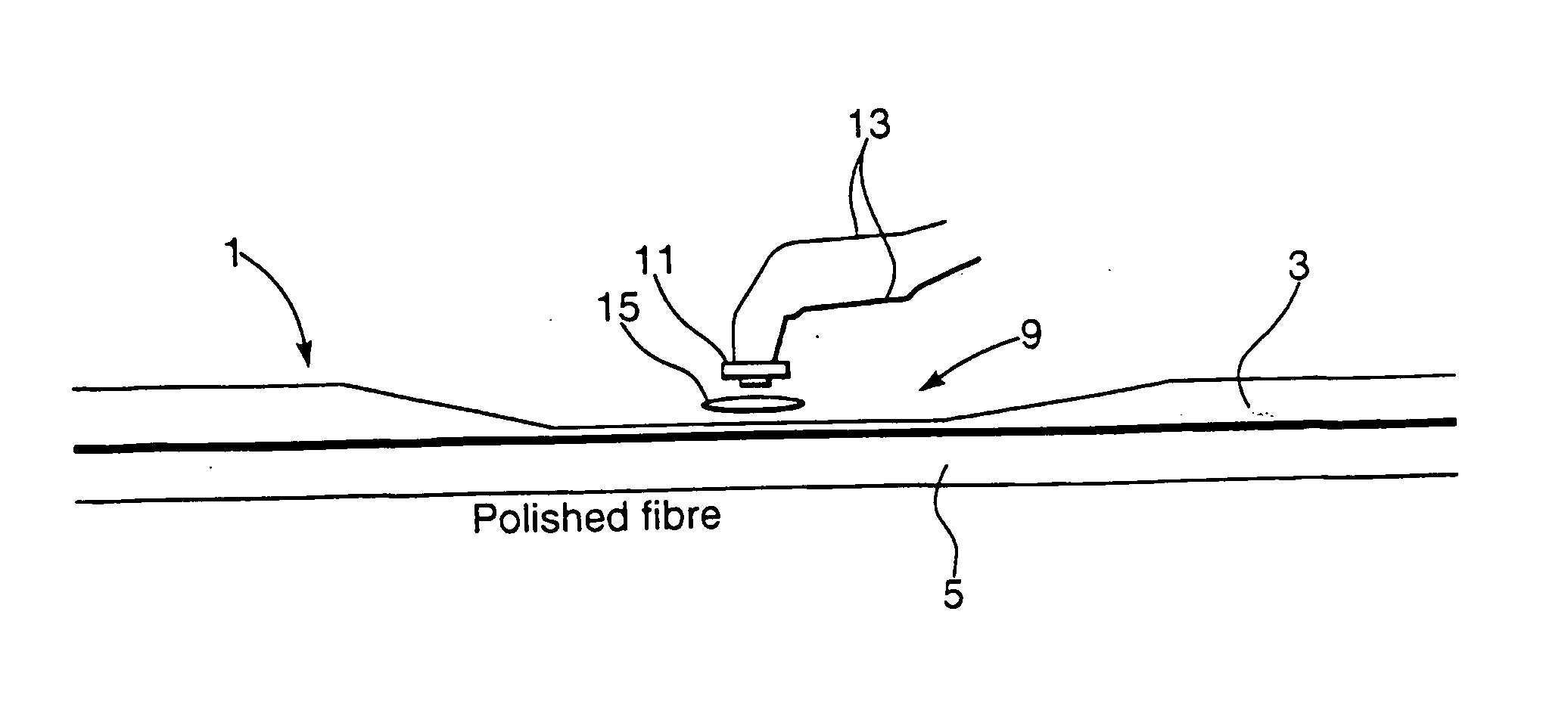 Monitor for an optical fibre and multi-guide optical fibre circuits and methods of making them